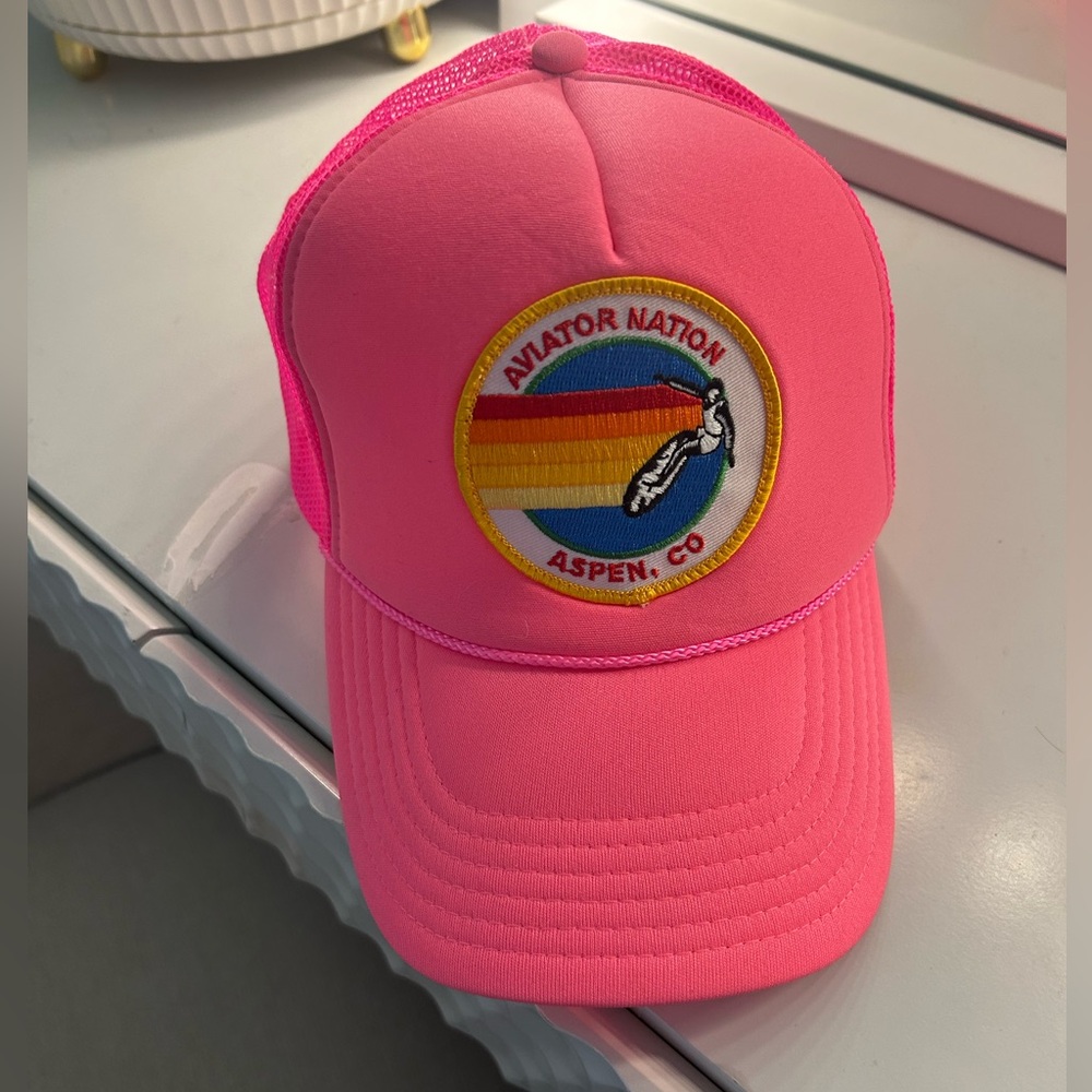 Aviator Nation Pink Trucker Hat